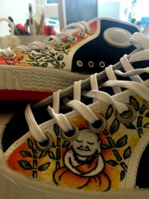 zapatillas personalizadas cebo poisonestudio buda